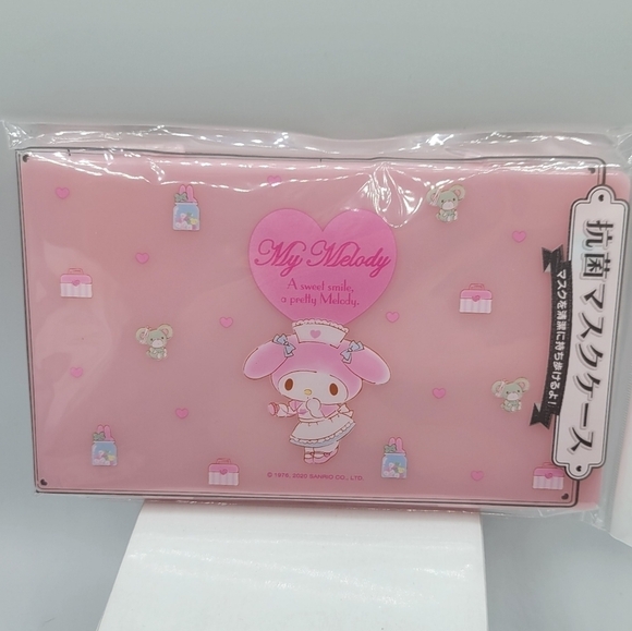 Sanrio My Melody plastic face mask storage Travel case - Picture 1 of 6